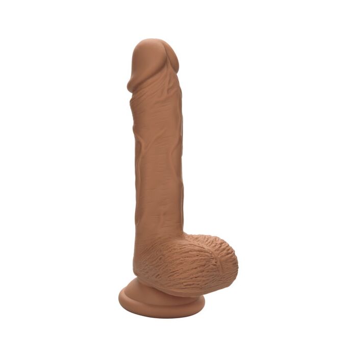 Brown Dual Density Dildo 17.75cm