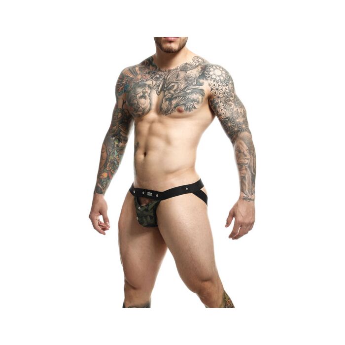 Dungeon Peekaboo Green Jockstrap - Underwear and Sportswear