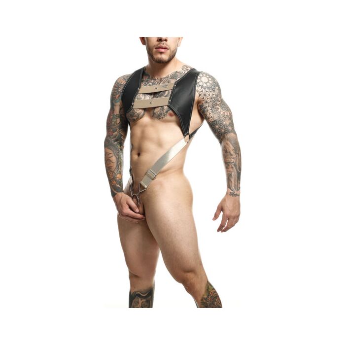 DNGEON Golden Top Ring Harness - BDSM Cockring