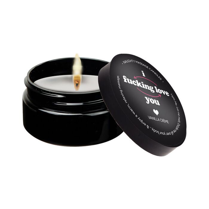Mini massage candle 56 gr i f*cking love you - Kama Sutra