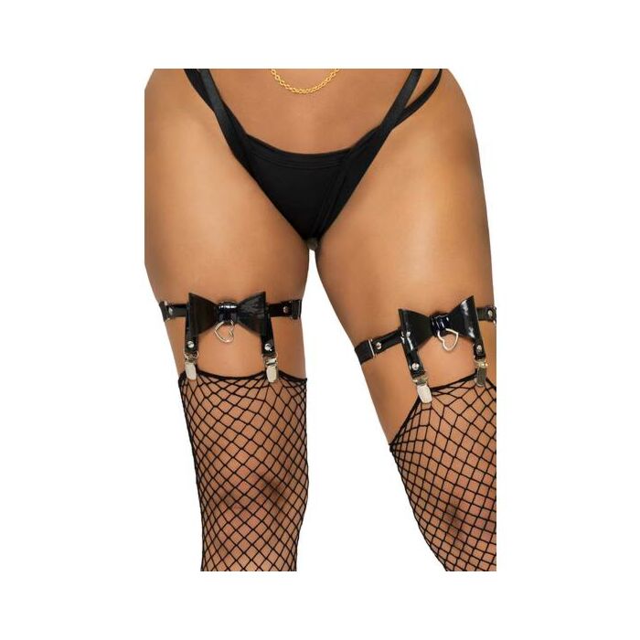 Black Vegan Garter Belt