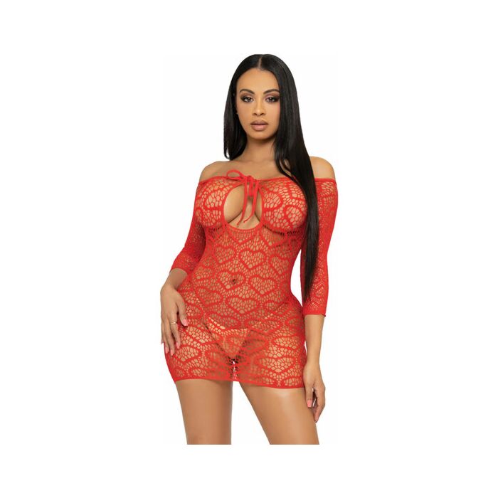 Heart Red Mini Dress