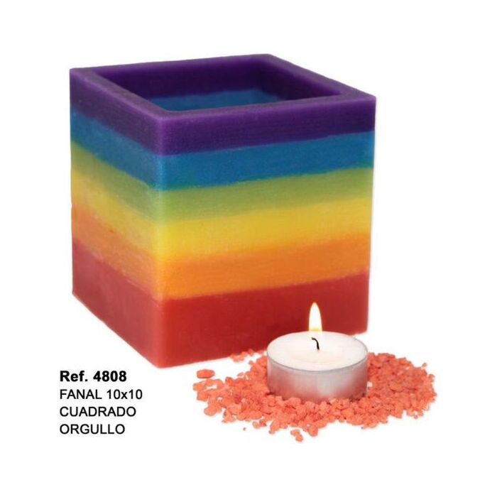 Square Pride Candle - Soy Wax 12x12 mm