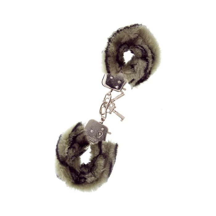 Plush Zebra Handcuffs - Release Kit