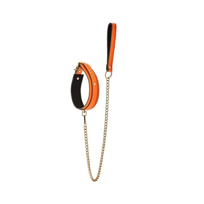 Glow Orange Collar and Leash by Dream Toys