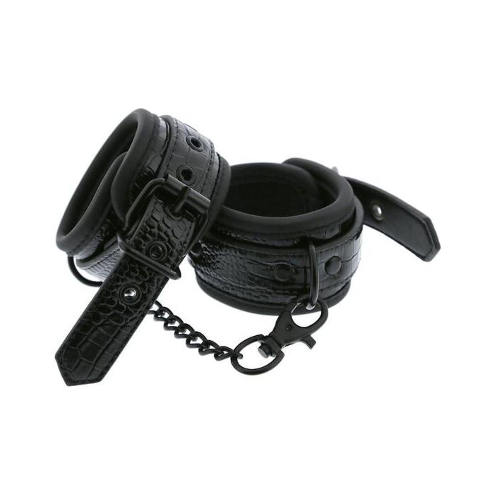 Croco Black Handcuffs