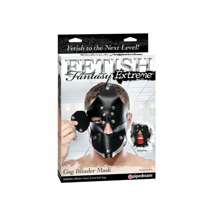 Bondage mask with gag Fetish fantasy extreme