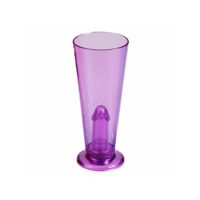 Party pecker lilac glass with light
