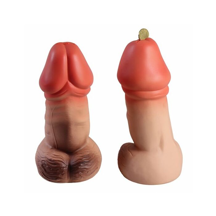 Piggy bank flesh-colored penis