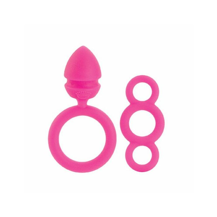 Touche penis ring with pink vibrator