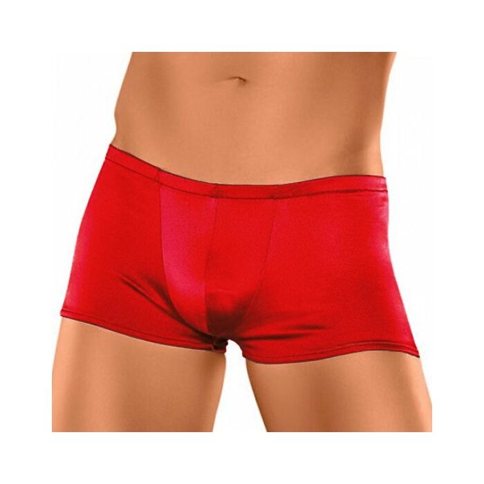 Male power red satin boxer