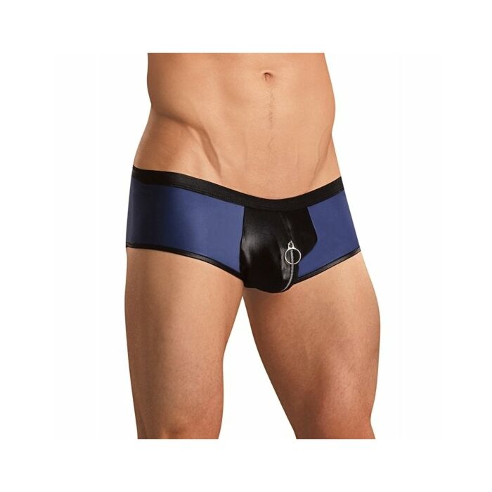 Male boxer power black-blue zipper