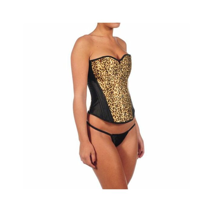 Intimax bodice golden leopard