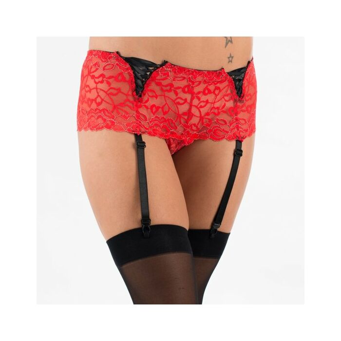 Angelina red suspenders Intimax