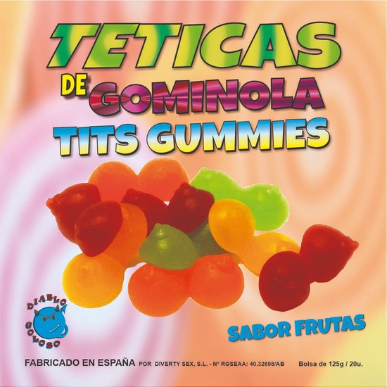 Bright Fruit Gummy Candies - 6 Colors Pack