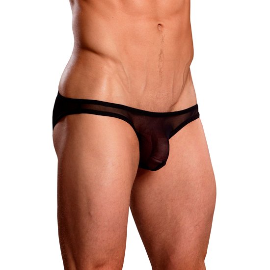 Male power black bikini transparencies