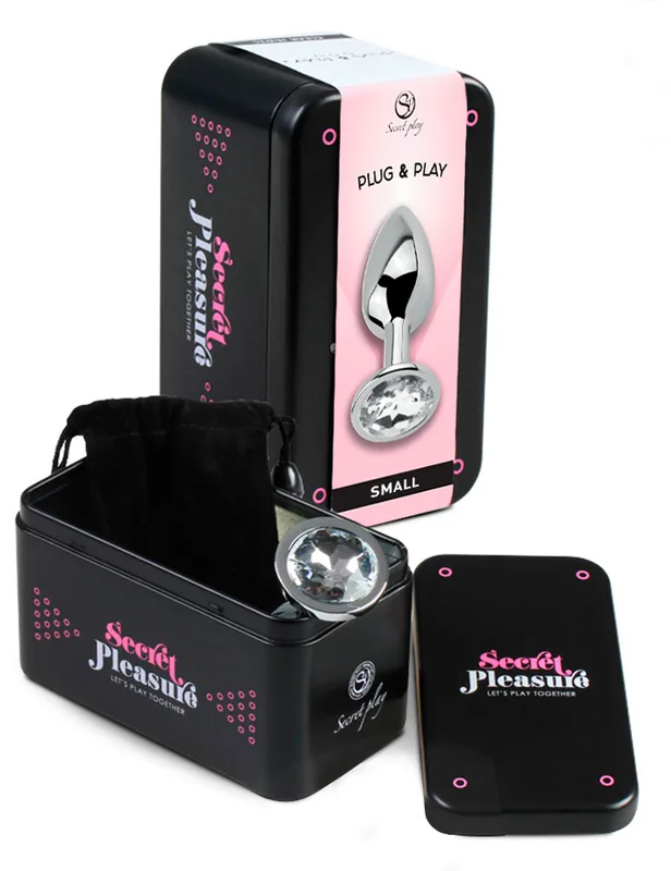Box and bag of the Secretplay Jewelled Butt Plug, size S