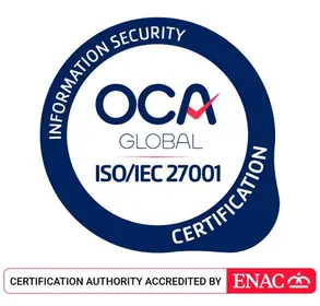 OCA certification mark for ISO/IEC 27001
